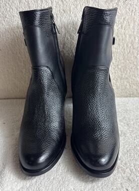 Franco Cuadra Women's Boots Black Deer Cowhide Leather US Size 10 M 48362